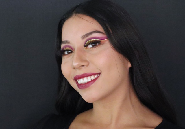 Trabajo final alumna curso Maquillaje Social, escuela cosmetología Chile